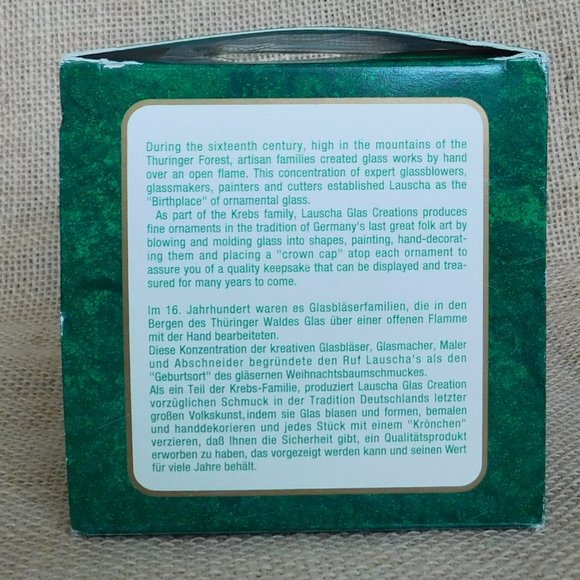 VTG Krebs Lauscha Horse on Drum Christmas Ornament Hand Blown Glass Germany - Picture 3 of 9